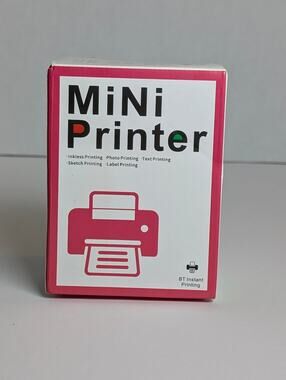 Portable Mini Bluetooth Thermal Printer Pocket Wireless Photo Label Notes Pink